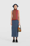 YANYAN KNITS 2025 Fall/Winter Collection: Stand-up Collar Vest (YYK-YYW25-1631-PS) - Color Block Design
